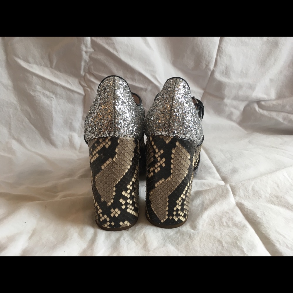 Miu Miu Mary Jane Pumps - Glitter and Snake Skin - Picture 5 of 8